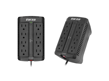 ESTABILIZADOR DE VOLTAJE 08 TOMAS 900VA/450W - FORZA