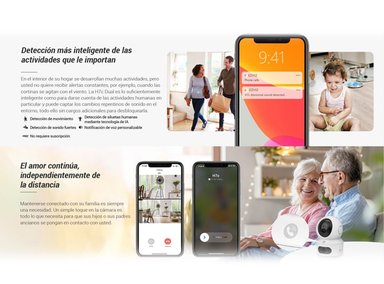 CÁMARA SEGURIDAD EZVIZ H7C DUAL 4MP + 4MP WIFI INTERIOR GIRATORIA 360º - 3