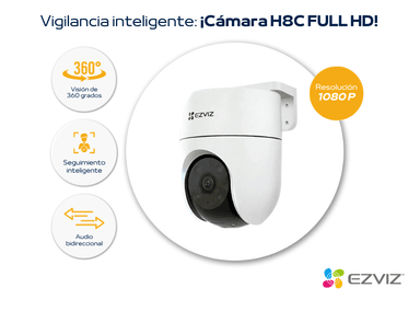 CÁMARA SEGURIDAD EZVIZ H8C FULL HD INALÁMBRICA WIFI PT EXTERIORES