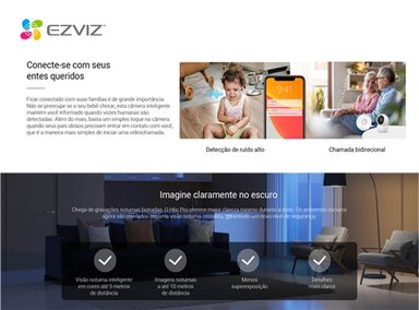 CÁMARA DE SEGURIDAD WIFI H6C FULL HD + SOPORTE DE MONTAJE + MICRO SD 64GB PARA INTERIORES EZVIZ - 7
