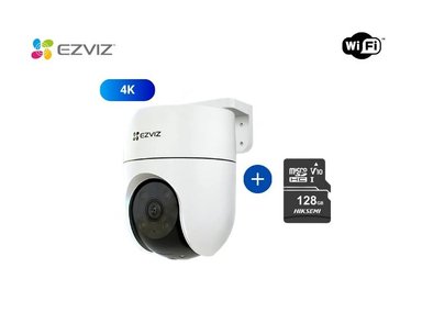 CÁMARA DE SEGURIDAD WIFI H8C 4K 8MP + MICRO SD 128GB PARA EXTERIORES EZVIZ