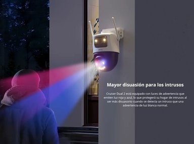 KIT DE 3 CÁMARA SEGURIDAD IMOU WI-FI CRUISER DUAL 3MP + 5MP + MICRO SD 128GB 360° NOCHE COLOR - 4