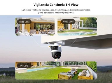 CÁMARA SEGURIDAD IMOU WI-FI CRUISER TRIPLE LENTE 3+3+5 MP EXTERIOR AUDIO 2 VÍAS LENTE FIJO Y PT - 5
