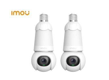KIT DE 2 CÁMARA SEGURIDAD WI-FI IMOU FOCO BULB CAM 3MP GIRA 360° NOCHE COLOR
