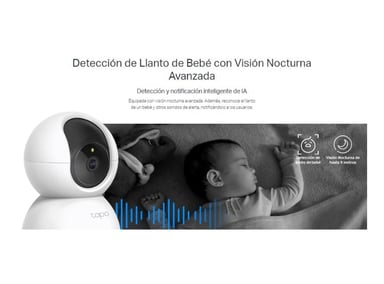 KIT DE 2 CÁMARAS DE SEGURIDAD INTERIOR TAPO C210 2K 3MP + MICRO SD 128GB PARA INTERIOR HOGAR/OFICINA - 4