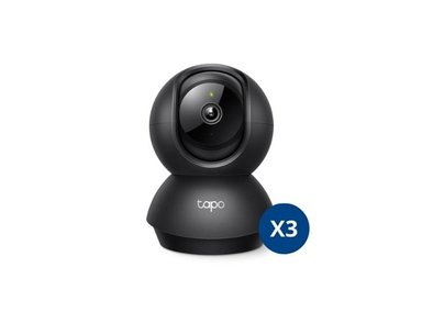 KIT DE 3 CÁMARAS DE SEGURIDAD INTERIOR TAPO C211 2K 3MP PARA INTERIOR HOGAR/OFICINA