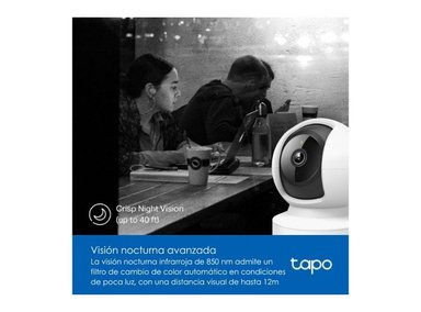 KIT DE 2 CÁMARAS DE SEGURIDAD INTERIOR TAPO C202 FULL HD PARA INTERIOR HOGAR/OFICINA - 3