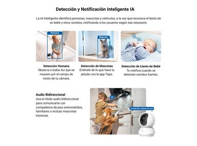 KIT DE 2 CÁMARA DE SEGURIDAD TAPO C230 3K 5MP PARA INTERIORES - 4
