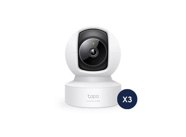KIT DE 3 CÁMARA SEGURIDAD TP-LINK TAPO C222 2K QHD PARA INTERIORES CON AUDIO BIDIRECCIONAL