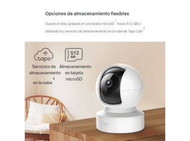 KIT DE 2 CÁMARA SEGURIDAD TP-LINK TAPO C222 2K QHD + MICRO SD 64GB PARA INTERIORES CON AUDIO BIDIRECCIONAL - 5