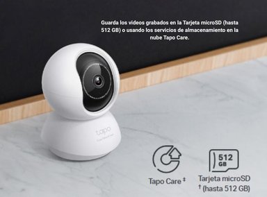 KIT DE 2 CÁMARA DE SEGURIDAD TAPO C230 3K 5MP + MICRO SD 64GB PARA INTERIORES - 5