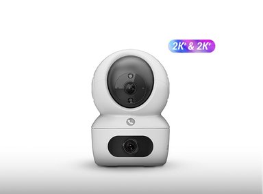 KIT DE 2 CÁMARA DE SEGURIDAD WIFI H7C DUAL 2K+ CON MICRO SD 64GB PARA INTERIORES EZVIZ - 2