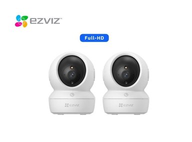 KIT DE 2 CÁMARA DE SEGURIDAD WIFI H6C FULL HD PARA INTERIORES EZVIZ
