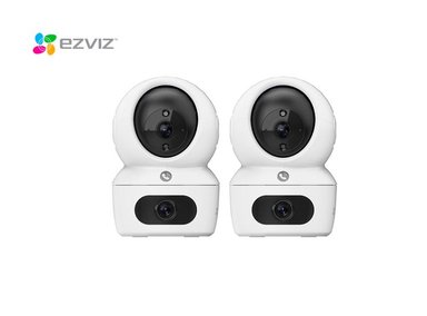 KIT DE 2 CÁMARA DE SEGURIDAD WIFI H7C DUAL 2K+ PARA INTERIORES EZVIZ