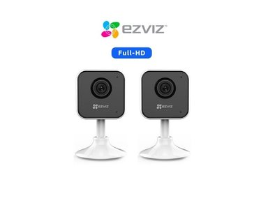 KIT DE 2 CÁMARA DE SEGURIDAD WIFI H1C FULL HD PARA INTERIORES EZVIZ
