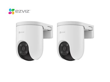 KIT DE 2 CÁMARA DE SEGURIDAD WIFI H8C 2K 3MP PARA EXTERIOR HOGAR EZVIZ