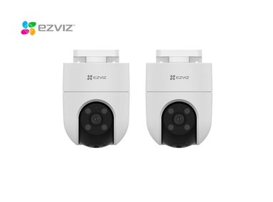 KIT DE 2 CÁMARA DE SEGURIDAD WIFI H8C FULL HD PARA EXTERIOR HOGAR EZVIZ
