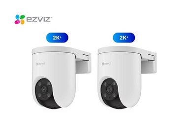 KIT DE 2 CÁMARA DE SEGURIDAD WIFI H8C 2K 4MP PARA EXTERIOR HOGAR EZVIZ