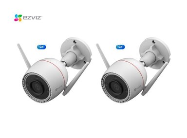 KIT DE 2 CÁMARA DE SEGURIDAD WIFI H3C 2K 3MP PARA EXTERIORES EZVIZ