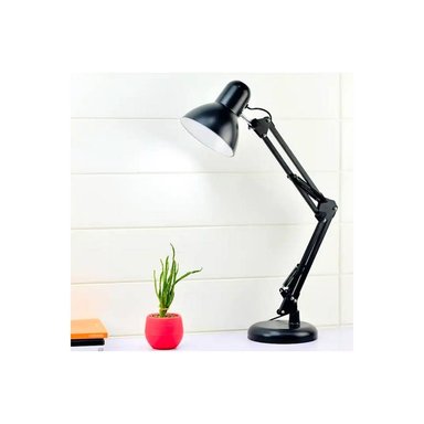 LAMPARA NEGRO MESA BRAZO AJUSTABLE