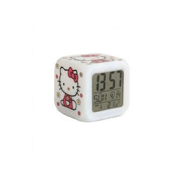 RELOJ LED DESPERTADOR MODELO HELLO KITTY