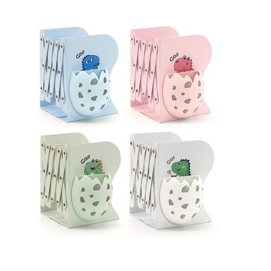 ORGANIZADOR ESCRITORIO MULTICOLOR LIBRERO PLEGABLE DINO