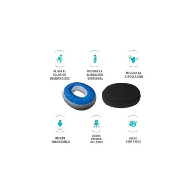 COJÍN COXIS GEL TIPO DONA MEMORY FOAM - 2