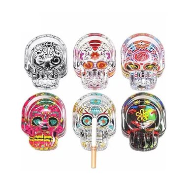 SET DE 3 CENICEROS MODELO CALAVERA