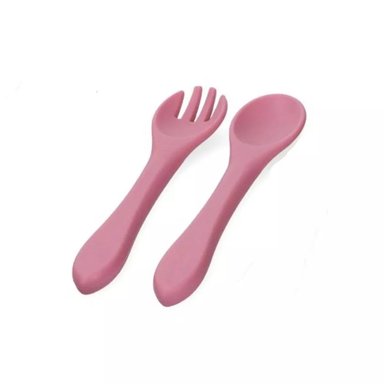 SET DE CUBIERTOS DE SILICONA PARA NIÑO