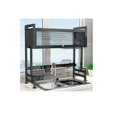 ORGANIZADOR NEGRO Y ESCURRIDOR PLATOS 3 NIVELES