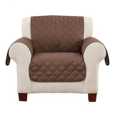 COBERTOR MARRÓN DE SOFÁ PARA MASCOTAS REVERSIBLE