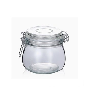 SET DE 3 FRASCOS DE VIDRIO CON TAPA