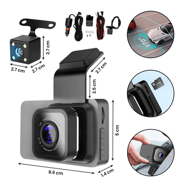 CÁMARA VEHICULAR DASH CAM FULL HD - 2