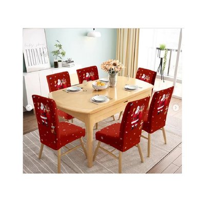 FUNDA DE NAVIDAD PARA 6 SILLAS COLORES VARIADOS