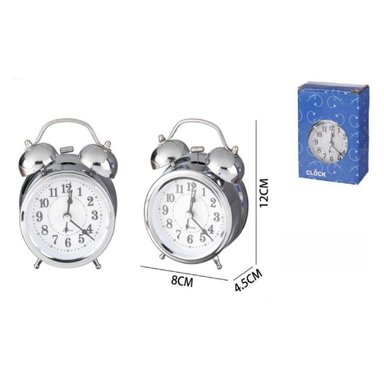 RELOJ DE MESA ASTRONAUTA CON ALARMA COLOR NEGRO - 1