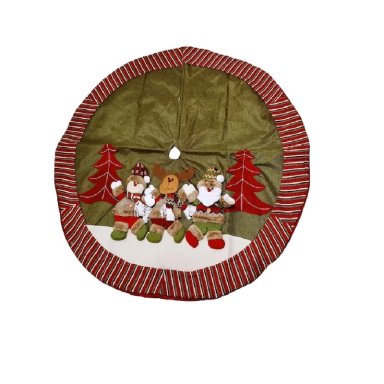 PISO DE ARBOL REDONDO PARA NAVIDAD MULTICOLOR DE 1.3M