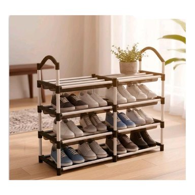 ZAPATERA ORGANIZADOR DE ZAPATOS APILABLE 4 NIVELES - 1