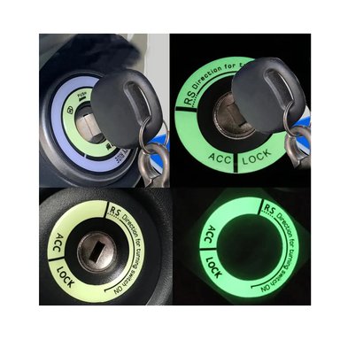 ANILLO ADHESIVO LUMINOSO PARA INTERRUPTOR DE ENCENDIDO DE COCHE TM - 1