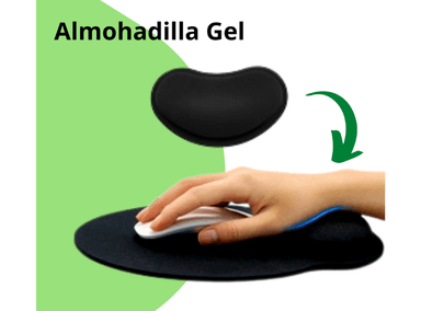 MOUSE PAD ERGOTRADE ERGONÓMICO CON ALMOHADILLA GEL PARA REPOSAR LA MANO - 2