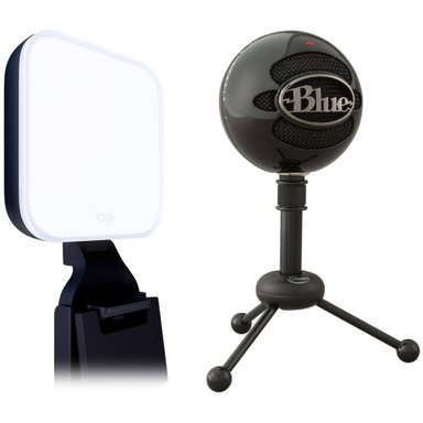 ACCESORIO FOTOGRAFIA LOGITECH LITRA GLOW BI-COLOR LED LIGHT PANEL BLUE SNOWBALL MICROPHONE KIT - 1