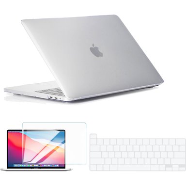 CASE TECHPROTECTUS COLORLIFE WITH KEYBOARD COVER AND SCREEN PROTECTOR FOR 16' MACBOOK PRO 2019/2020 CRYSTAL CLEAR