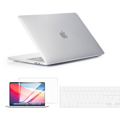 CASE TECHPROTECTUS HARD-SHELL WITH KEYBOARD COVER AND SCREEN PROTECTOR FOR APPLE 13' MACBOOK AIR CRYSTAL CLEAR