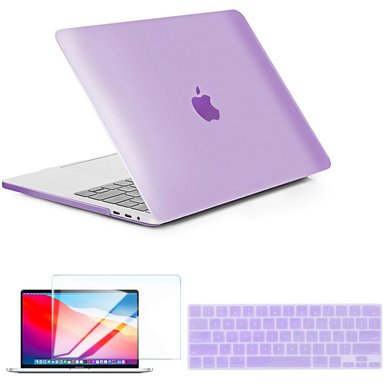 CASE TECHPROTECTUS HARD-SHELL WITH KEYBOARD COVER AND SCREEN PROTECTOR FOR APPLE 13' MACBOOK AIR LAVENDER