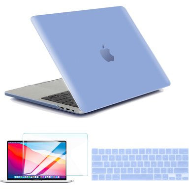 CASE TECHPROTECTUS HARD-SHELL WITH KEYBOARD COVER AND SCREEN PROTECTOR FOR APPLE 13' MACBOOK AIR SERENITY BLUE