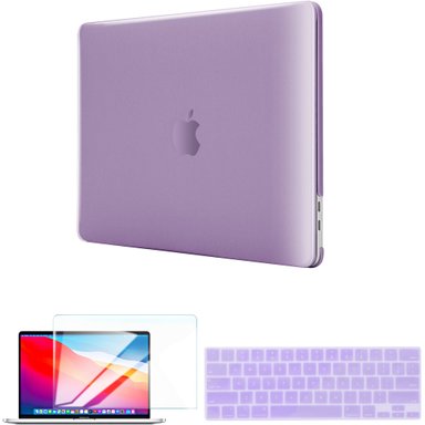 CASE TECHPROTECTUS HARD-SHELL WITH KEYBOARD COVER AND SCREEN PROTECTOR FOR APPLE 13' MACBOOK PRO M1/M2 LAVENDER