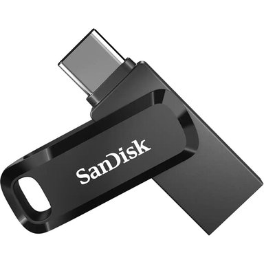 MEMORIA SANDISK 64GB ULTRA DUAL DRIVE GO 2-IN-1 FLASH DRIVE BLACK - 1