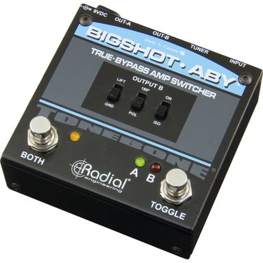 ACCESORIO INSTRUMENTOS MUSICALES RADIAL ENGINEERING BIGSHOT ABY TRUE-BYPASS AMPLIFIER SWITCHER WITH TUNER OUT AND LED LIGHTS