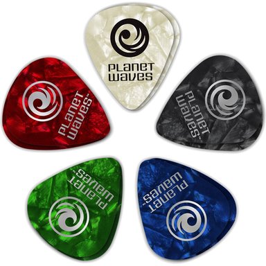 ACCESORIO INSTRUMENTOS MUSICALES D'ADDARIO CLASSIC PEARL CELLULOID GUITAR PICK ASSORTMENT 10-PACK (EXTRA HEAVY)