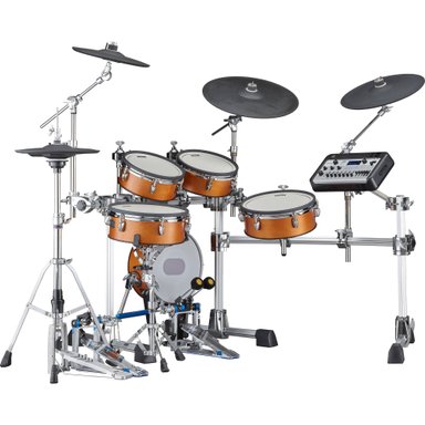 YAMAHA DTX10K-X ELECTRONIC DRUM KIT WITH WOOD-SHELL TCS PADS AND DTX-PROX DRUM MODULE (REAL WOOD)