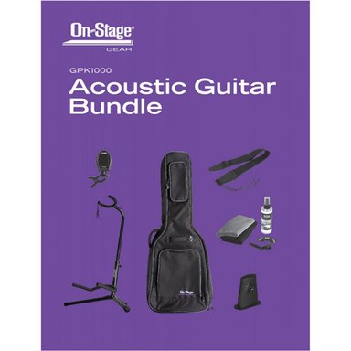 ACCESORIO INSTRUMENTOS MUSICALES ON-STAGE GPK1000 ACOUSTIC GUITAR BUNDLE